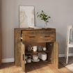 Sideboard Smoked Oak 80x33x70 cm Engineered Wood