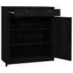 Office Cabinet Black 90x40x102 cm Steel