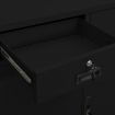 Office Cabinet Black 90x40x102 cm Steel