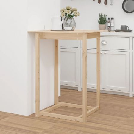 Bar Table 80x80x110 cm Solid Wood Pine