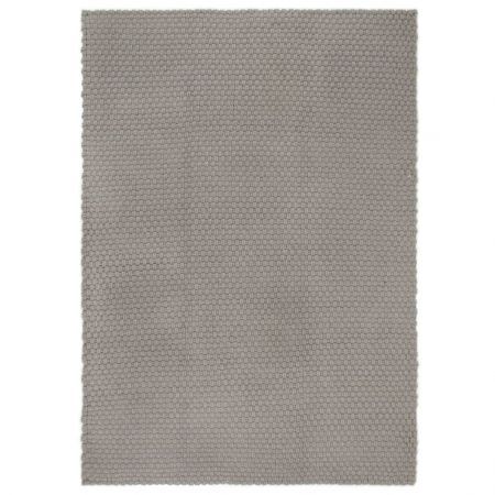 Rug Rectangular Grey 180x250 cm Cotton