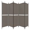 5-Panel Room Divider Anthracite 250x200 cm Fabric