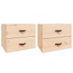 Wall-mounted Bedside Cabinets 2 pcs 50x36x40 cm