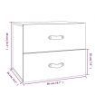 Wall-mounted Bedside Cabinets 2 pcs 50x36x40 cm