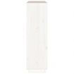 Highboard White 110.5x35x117 cm Solid Wood Pine