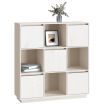 Highboard White 110.5x35x117 cm Solid Wood Pine