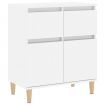 Sideboard High Gloss White 60x35x70 cm Engineered Wood
