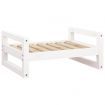 Dog Bed White 65.5x50.5x28 cm Solid Pine Wood