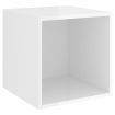 Wall Cabinets 2 pcs High Gloss White 37x37x37 cm Engineered Wood