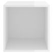 Wall Cabinets 2 pcs High Gloss White 37x37x37 cm Engineered Wood