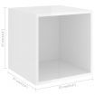 Wall Cabinets 2 pcs High Gloss White 37x37x37 cm Engineered Wood