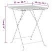 Folding Bistro Table Brown 55x54x71 cm Poly Rattan