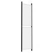 4-Panel Room Divider White 200x200 cm Fabric