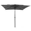 3-Tier Parasol with Aluminium Pole Anthracite 2.5x2.5 m