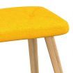 Rocking Chair with a Stool Mustard Yellow Fabric