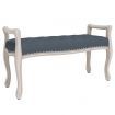 Bench Dark Grey 110x45x60 cm Velvet