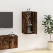 Wall Mounted TV Cabinet Smoked Oak 40x34.5x80 cm