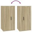 Wall Mounted TV Cabinet Sonoma Oak 40x34.5x80 cm