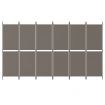6-Panel Room Divider Anthracite 300x180 cm Fabric