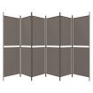 6-Panel Room Divider Anthracite 300x180 cm Fabric
