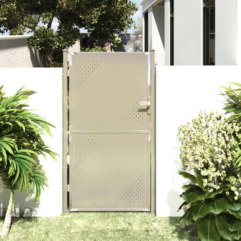 Garden Gate 100x180 cm Stainless Steel