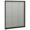 Plisse Insect Screen for Windows Aluminium Anthracite 80x100 cm