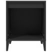 Bedside Cabinet Black 40x35x50 cm