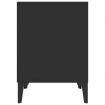 Bedside Cabinet Black 40x35x50 cm