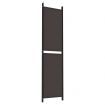 4-Panel Room Divider Brown 200x200 cm Fabric