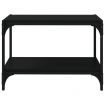 TV Cabinet Black 60x33x41 cm Engineered Wood and Steel