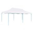 Folding Pop-up Partytent with Sidewalls 3x6 m Steel White