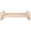 Dog Bed 105.5x75.5x28 cm Solid Pine Wood