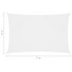 Sunshade Sail Oxford Fabric Rectangular 4x7 m White