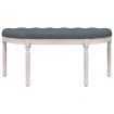 Bench Dark Grey 110.5x45x49 cm Velvet