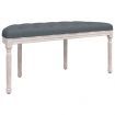 Bench Dark Grey 110.5x45x49 cm Velvet