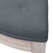 Bench Dark Grey 110.5x45x49 cm Velvet