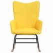 Rocking Chair Mustard Yellow Fabric