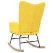 Rocking Chair Mustard Yellow Fabric