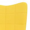 Rocking Chair Mustard Yellow Fabric