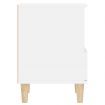Bedside Cabinet White 40x35x50 cm