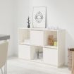 Sideboard White 110.5x35x80 cm Solid Wood Pine