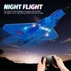 Remote Control Plane RTF F-22 Raptor,2.4Ghz 6-axis Gyro RC Airplane with Light Strip,Jet Fighter Toy Gift for Kids Beginner (Blue)