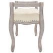 Bench Beige 80x45x60 cm linen