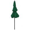 3-Tier Parasol with Aluminium Pole Green 2.5 m