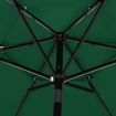 3-Tier Parasol with Aluminium Pole Green 2.5 m