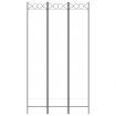 3-Panel Room Divider White 120x220 cm Fabric