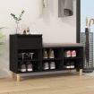 Shoe Cabinet Black 102x36x60 cm Engineered Wood
