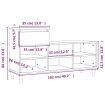 Shoe Cabinet Black 102x36x60 cm Engineered Wood
