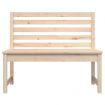 Garden Bench 109 cm Solid Wood Pine