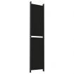 6-Panel Room Divider Black 300x220 cm Fabric